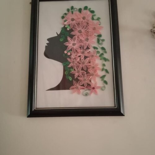 Quilling Art: Floral Silhouette Wall Art