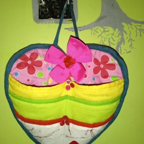 Handcrafted Quilted Heart Shaped Wall Hanging