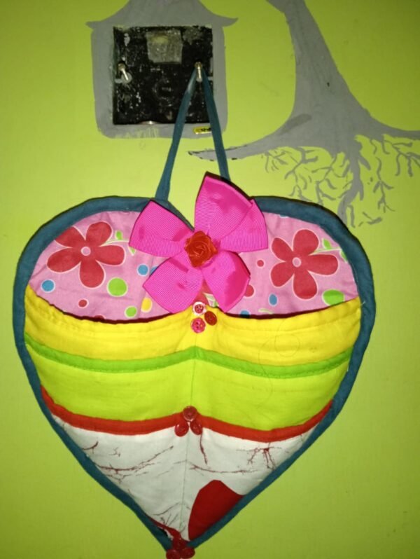 Handcrafted Quilted Heart Shaped Wall Hanging
